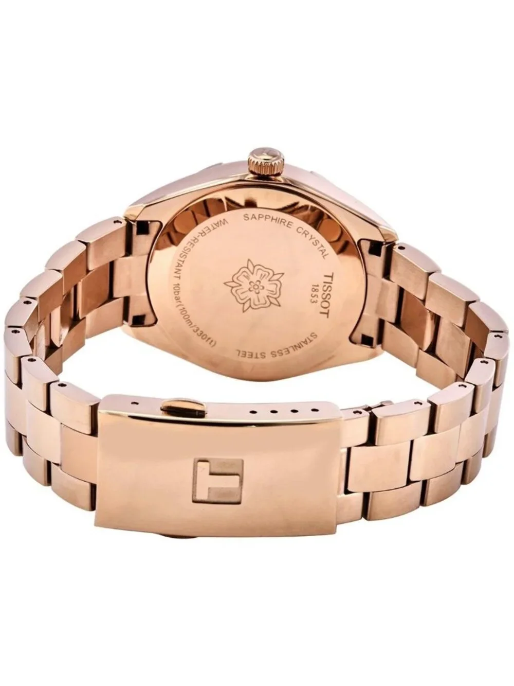NWT Tissot T-Classic PR100 Quartz Diamond Mother of Pearl Dial Ladies Watch
